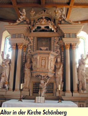 Altar in der Kirche Schönberg