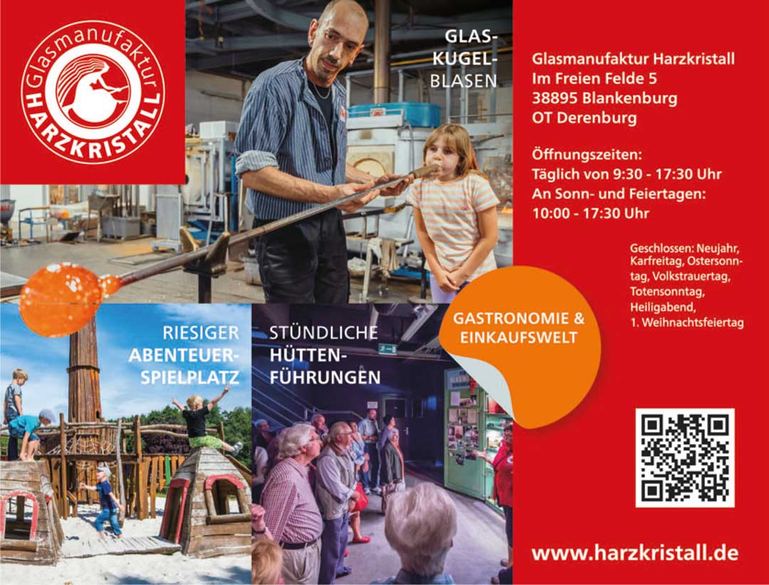 Glasmanufaktur Harzkristall