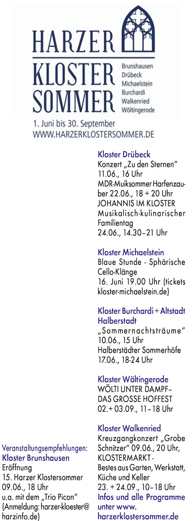 Harzer Klostersommer