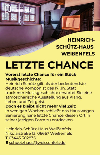 Heinrich-Sch�tz-Haus Wei�enfels