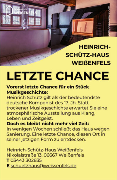 Heinrich-Sch�tz-Haus Wei�enfels