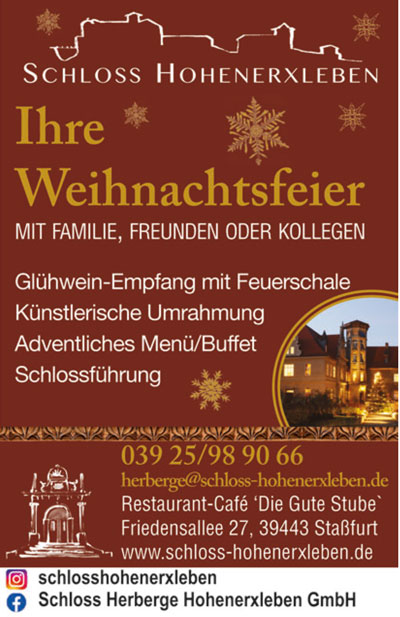 Herbst und Advent auf Schloss Hohenerxleben