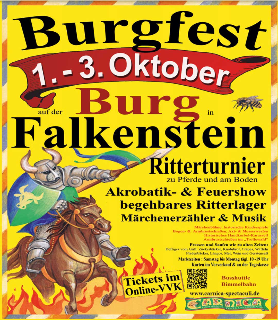Burgfest mit Ritterturnier