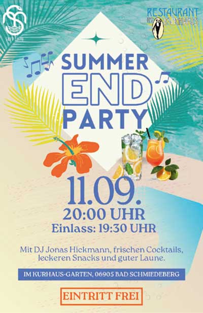 SummerEnd Party 2026 Eisenmoorbad Bad Schmiedeberg
